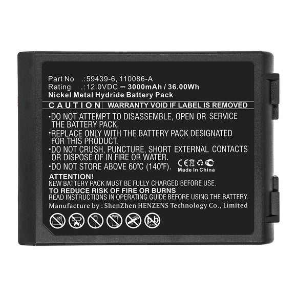 Batteries N Accessories BNA-WB-H13605 Medical Battery - Ni-MH, 12V, 3000mAh, Ultra High Capacity - Replacement for Simonson-Wheel 110086-A Battery