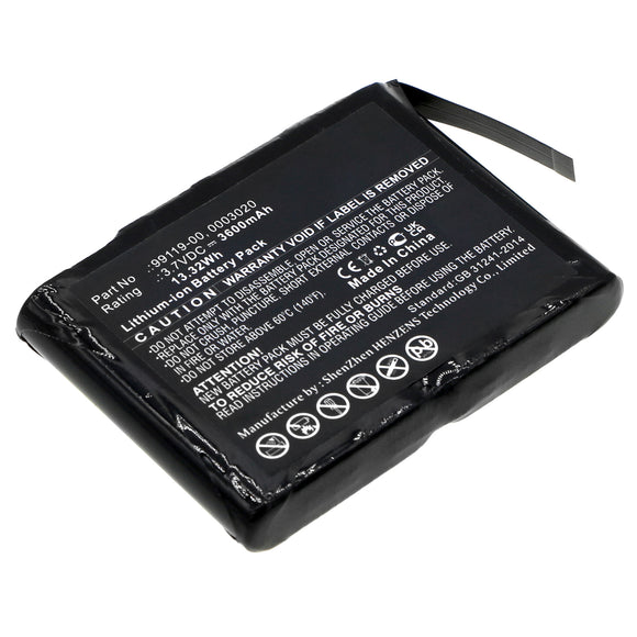 Batteries N Accessories BNA-WB-L17411 Equipment Battery - Li-ion, 3.7V, 3600mAh, Ultra High Capacity - Replacement for Trimble 99119-00 Battery