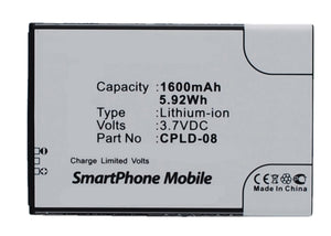 Batteries N Accessories BNA-WB-L3224 Cell Phone Battery - Li-Ion, 3.7V, 1600 mAh, Ultra High Capacity Battery - Replacement for Coolpad CPLD-08 Battery