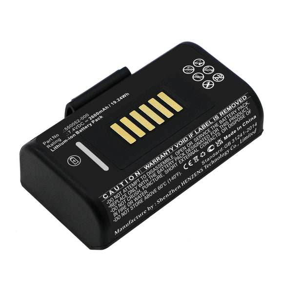 Batteries N Accessories BNA-WB-L17515 Printer Battery - Li-ion, 7.4V, 2600mAh, Ultra High Capacity - Replacement for Honeywell 550052-000 Battery