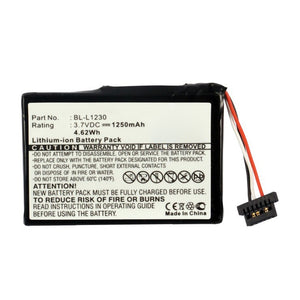 Batteries N Accessories BNA-WB-L15762 GPS Battery - Li-ion, 3.7V, 1250mAh, Ultra High Capacity - Replacement for Airis BL-L1230 Battery