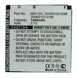 Batteries N Accessories BNA-WB-P12955 Cell Phone Battery - Li-Pol, 3.7V, 1200mAh, Ultra High Capacity - Replacement for HTC 35H00103-00M Battery