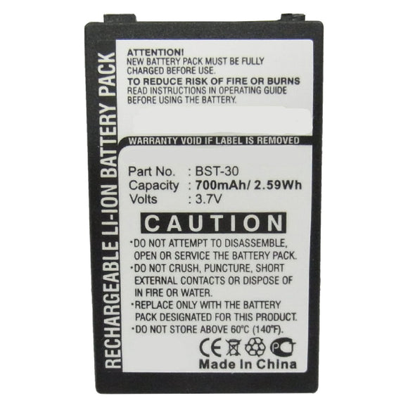 Batteries N Accessories BNA-WB-L8289 Cell Phone Battery - Li-ion, 3.7V, 800mAh, Ultra High Capacity Battery - Replacement for Sony Ericsson BST-30 Battery