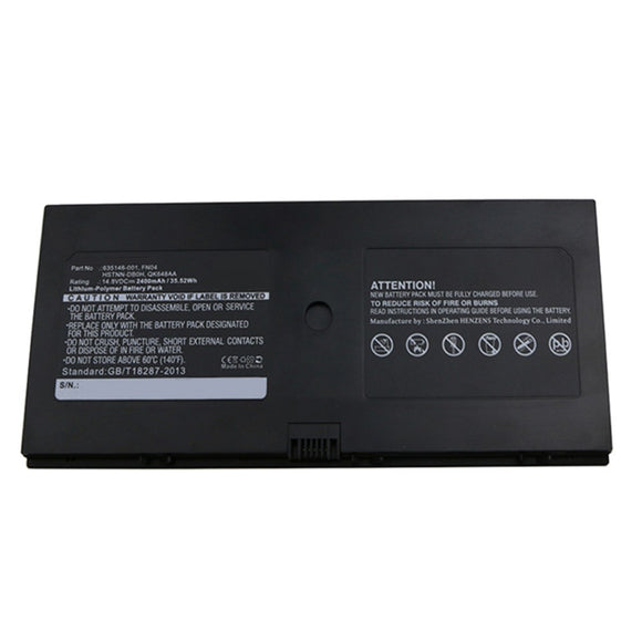 Batteries N Accessories BNA-WB-P9640 Laptop Battery - Li-Pol, 14.8V, 2400mAh, Ultra High Capacity - Replacement for HP FL04 Battery