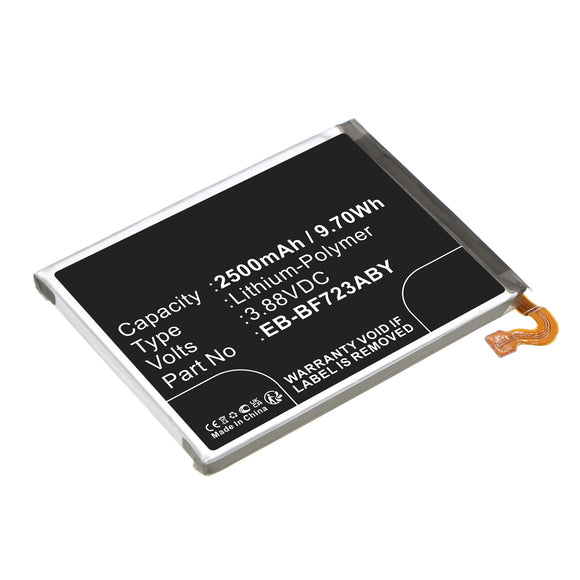 Batteries N Accessories BNA-WB-P19108 Cell Phone Battery - Li-Pol, 3.88V, 2500mAh, Ultra High Capacity - Replacement for Samsung EB-BF723ABY Battery