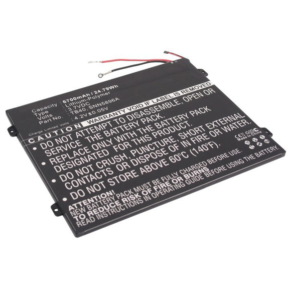 Batteries N Accessories BNA-WB-P5187 Tablets Battery - Li-Pol, 3.7V, 6700 mAh, Ultra High Capacity Battery - Replacement for Motorola L-L-LDC110510 Battery