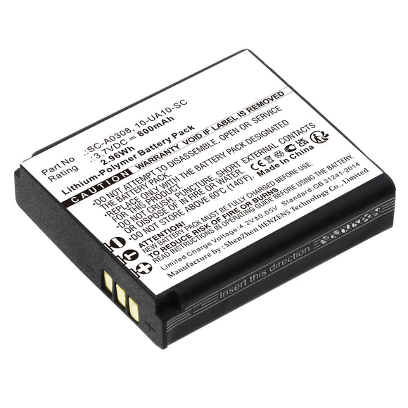 Batteries N Accessories BNA-WB-P18416 Wireless Headset Battery - Li-Pol, 3.7V, 800mAh, Ultra High Capacity - Replacement for Schuberth 10-UA10-SC Battery
