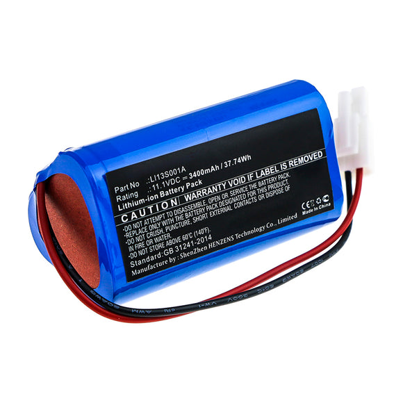Batteries N Accessories BNA-WB-L14262 Medical Battery - Li-ion, 11.1V, 3400mAh, Ultra High Capacity - Replacement for Zondan LI13S001A Battery