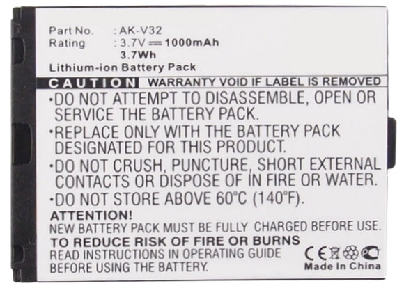 Batteries N Accessories BNA-WB-L8279 Cell Phone Battery - Li-ion, 3.7V, 1000mAh, Ultra High Capacity Battery - Replacement for Emporia AK-V32 Battery