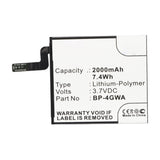 Batteries N Accessories BNA-WB-P14626 Cell Phone Battery - Li-Pol, 3.7VV, 2000mAh, Ultra High Capacity - Replacement for Nokia BP-4GWA Battery