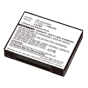 Batteries N Accessories BNA-WB-L16841 Cell Phone Battery - Li-ion, 3.7V, 1100mAh, Ultra High Capacity - Replacement for Philips AB1200AWMC Battery