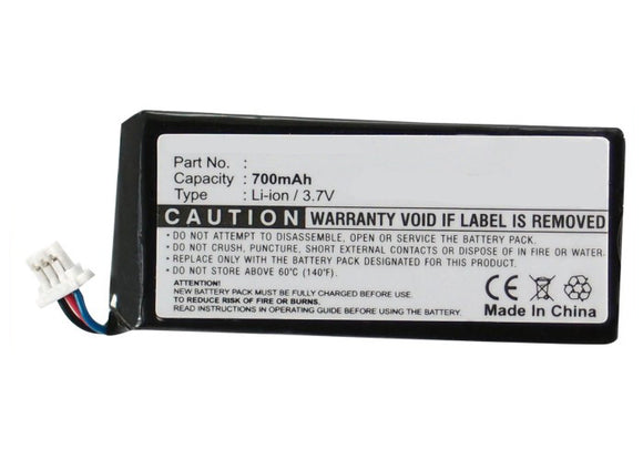 Batteries N Accessories BNA-WB-L8857-PL Player Battery - Li-ion, 3.7V, 700mAh, Ultra High Capacity - Replacement for Philips 0 Battery