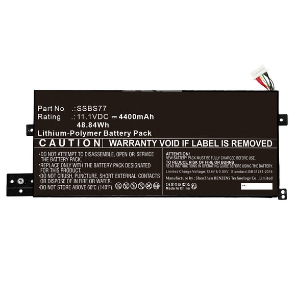 Batteries N Accessories BNA-WB-L19133 Laptop Battery - Li-ion, 11.1V, 4400mAh, Ultra High Capacity - Replacement for Mechrevo SSBS77 Battery