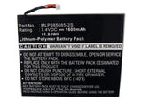 Batteries N Accessories BNA-WB-P8181 E Book E Reader Battery - Li-Pol, 7.4V, 1600mAh, Ultra High Capacity Battery - Replacement for Pandigital MLP385085-2S Battery