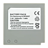 Batteries N Accessories BNA-WB-IABP85ST Camcorder Battery - li-ion, 7.4V, 1000 mAh, Ultra High Capacity Battery - Replacement for Samsung IA-BP85ST Battery