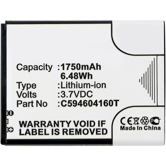 Batteries N Accessories BNA-WB-L3190 Cell Phone Battery - Li-Ion, 3.7V, 1750 mAh, Ultra High Capacity Battery - Replacement for Blu C594604160T Battery