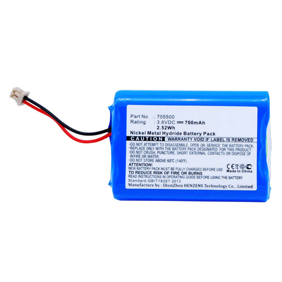 Batteries N Accessories BNA-WB-H9358 Medical Battery - Ni-MH, 3.6V, 700mAh, Ultra High Capacity - Replacement for BrandTech 705500 Battery