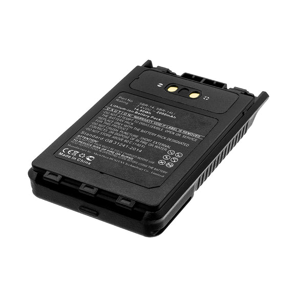 Batteries N Accessories BNA-WB-L11450 2-Way Radio Battery - Li-ion, 7.4V, 2000mAh, Ultra High Capacity - Replacement for YAESU SBR-14 Battery