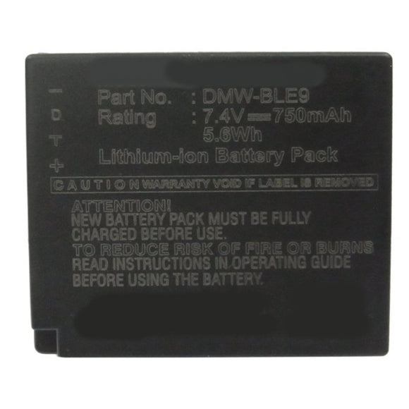 Batteries N Accessories BNA-WB-L9059 Digital Camera Battery - Li-ion, 7.4V, 750mAh, Ultra High Capacity - Replacement for Panasonic DMW-BLE9 Battery