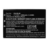 Batteries N Accessories BNA-WB-L6541 PDA Battery - Li-Ion, 3.7V, 900 mAh, Ultra High Capacity Battery - Replacement for Sharp EA-BL06 Battery