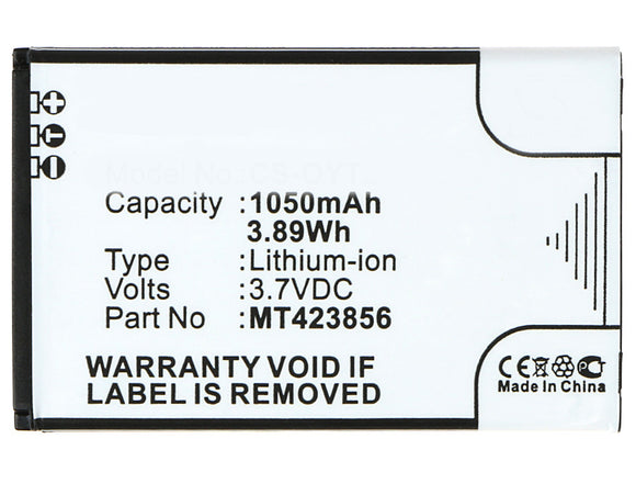 Batteries N Accessories BNA-WB-L3501 Cell Phone Battery - Li-Ion, 3.7V, 1050 mAh, Ultra High Capacity Battery - Replacement for Olympia MT423856 Battery