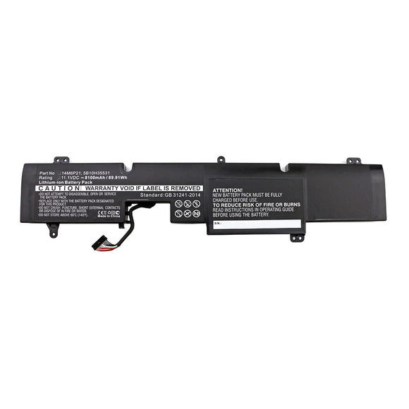 Batteries N Accessories BNA-WB-L12596 Laptop Battery - Li-ion, 11.1V, 8100mAh, Ultra High Capacity - Replacement for Lenovo L14M6P21 Battery