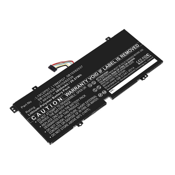 Batteries N Accessories BNA-WB-P12587 Laptop Battery - Li-Pol, 7.68V, 3850mAh, Ultra High Capacity - Replacement for Lenovo L19C2PD7 Battery