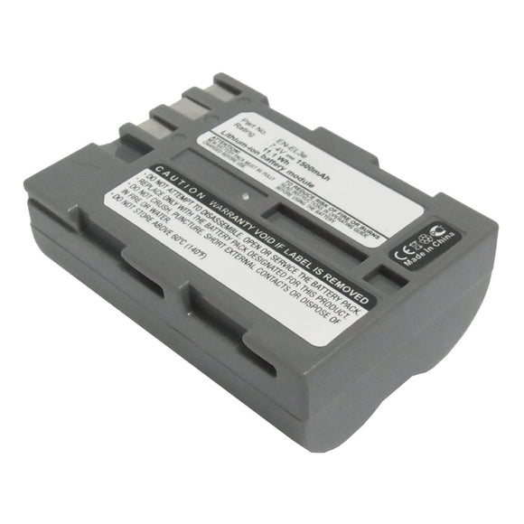 Batteries N Accessories BNA-WB-L9027 Digital Camera Battery - Li-ion, 7.4V, 1500mAh, Ultra High Capacity - Replacement for Nikon EN-EL3e Battery