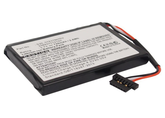Batteries N Accessories BNA-WB-L4108 GPS Battery - Li-Ion, 3.7V, 720 mAh, Ultra High Capacity Battery - Replacement for Becker 338937010150 Battery