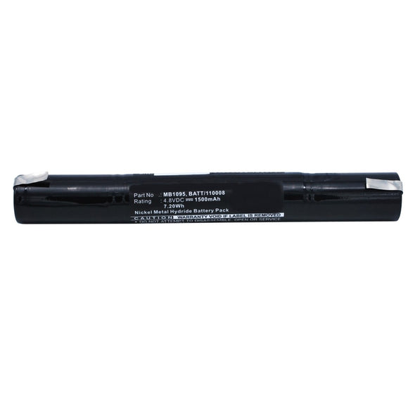 Batteries N Accessories BNA-WB-H9356 Medical Battery - Ni-MH, 4.8V, 1500mAh, Ultra High Capacity - Replacement for Bosch MB1095 Battery
