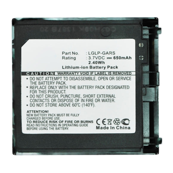 Batteries N Accessories BNA-WB-L16405 Cell Phone Battery - Li-ion, 3.7V, 650mAh, Ultra High Capacity - Replacement for LG LGLP-GARS Battery