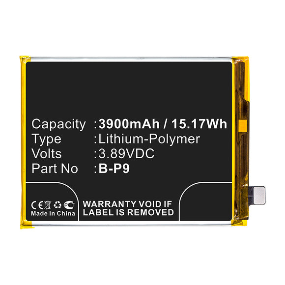 Batteries N Accessories BNA-WB-P15679 Cell Phone Battery - Li-Pol, 3.89V, 3900mAh, Ultra High Capacity - Replacement for VIVO B-P9 Battery