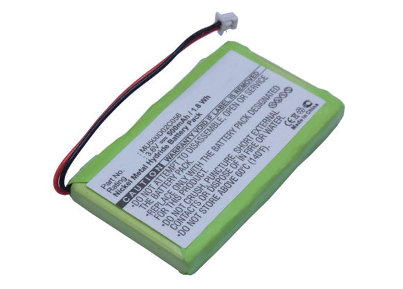 Batteries N Accessories BNA-WB-H10188 Cordless Phone Battery - Ni-MH, 3.6V, 500mAh, Ultra High Capacity - Replacement for Audioline MU500D02C056 Battery
