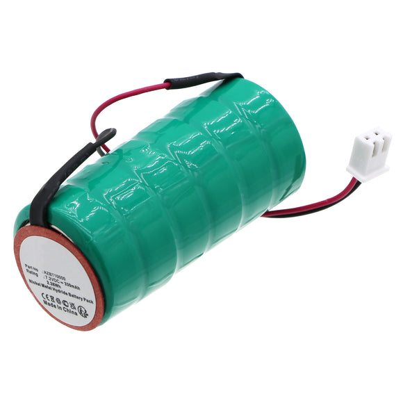 Batteries N Accessories BNA-WB-H18770 Emergency Lighting Battery - Ni-MH, 7.2V, 330mAh, Ultra High Capacity - Replacement for ABUS AZBT10000 Battery