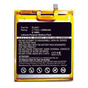 Batteries N Accessories BNA-WB-P11347 Cell Phone Battery - Li-Pol, 3.7V, 2200mAh, Ultra High Capacity - Replacement for Fly BL9601 Battery