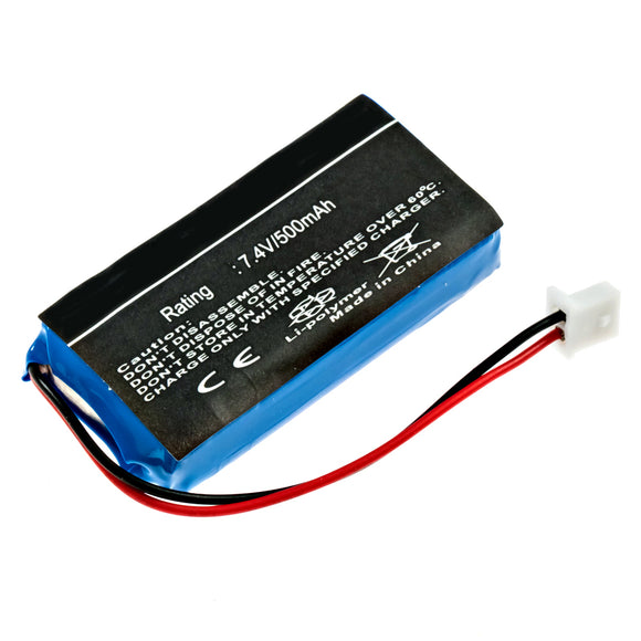 Batteries N Accessories BNA-WB-DC-34 Dog Collar Battery - Li-Ion, 7.4V, 500 mAh, Ultra High Capacity Battery - Replacement for AE Energy AE552438P6H, AE Energy - AE562438P6H Battery