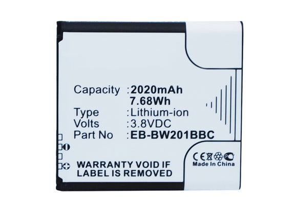 Batteries N Accessories BNA-WB-L3592 Cell Phone Battery - Li-Ion, 3.8V, 2020 mAh, Ultra High Capacity Battery - Replacement for Samsung EB-BW201BBC Battery