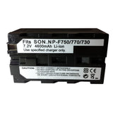 Batteries N Accessories BNA-WB-NPF770 Camcorder Battery - Li-Ion, 7.4V, 4600 mAh, Ultra High Capacity Battery - Replacement for Sony NP-F770 Battery