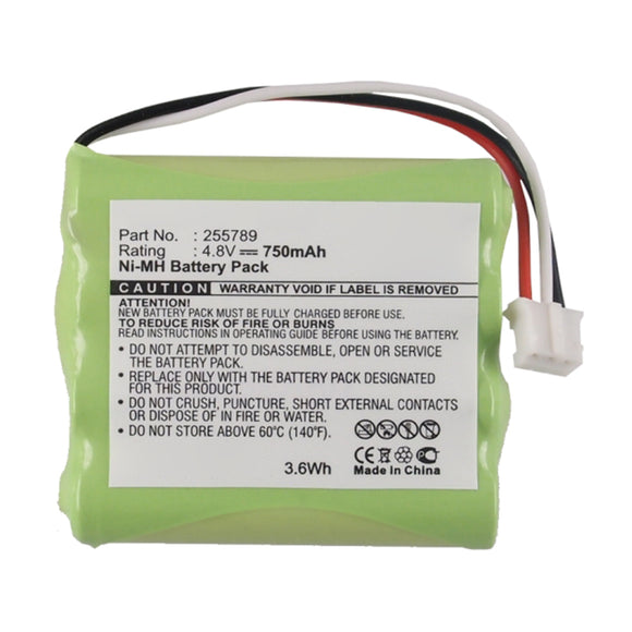 Batteries N Accessories BNA-WB-H15349 Remote Control Battery - Ni-MH, 4.8V, 750mAh, Ultra High Capacity - Replacement for Philips 255789 Battery