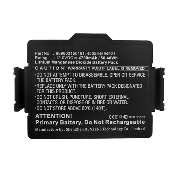 Batteries N Accessories BNA-WB-L15162 Medical Battery - Li-MnO2, 12V, 4700mAh, Ultra High Capacity - Replacement for Philips 453564288031 Battery