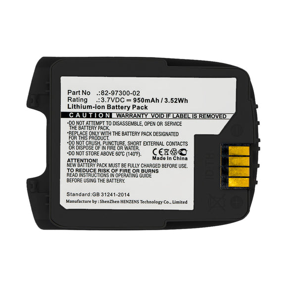 Batteries N Accessories BNA-WB-L14423 Barcode Scanner Battery - Li-ion, 3.7V, 950mAh, Ultra High Capacity - Replacement for Motorola 82-97300-02 Battery