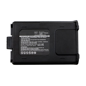 Batteries N Accessories BNA-WB-L15455 2-Way Radio Battery - Li-ion, 7.4V, 1200mAh, Ultra High Capacity - Replacement for Baofeng BL-5 Battery