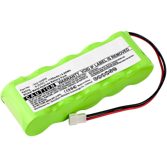 Batteries N Accessories BNA-WB-H11306 Equipment Battery - Ni-MH, 6V, 1100mAh, Ultra High Capacity - Replacement for Fluke 5x2-3A600 Battery