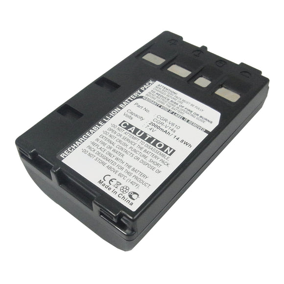 Batteries N Accessories BNA-WB-L16969 Digital Camera Battery - Li-ion, 7.4V, 2000mAh, Ultra High Capacity - Replacement for Panasonic CGR-V14s Battery