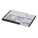 Batteries N Accessories BNA-WB-L12341 Cell Phone Battery - Li-ion, 3.7V, 1700mAh, Ultra High Capacity - Replacement for LG BL-44JR Battery