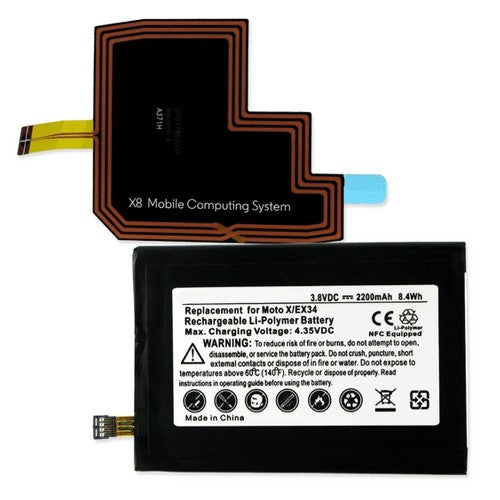 Batteries N Accessories BNA-WB-BLP-1204-2.2 Cell Phone Battery - Li-Pol, 3.8V, 2200 mAh, Ultra High Capacity Battery - Replacement for Motorola EX34 Battery