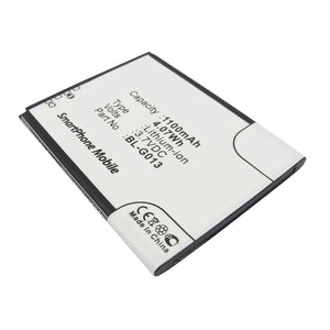 Batteries N Accessories BNA-WB-L11535 Cell Phone Battery - Li-ion, 3.7V, 1100mAh, Ultra High Capacity - Replacement for GIONEE BL-G013 Battery