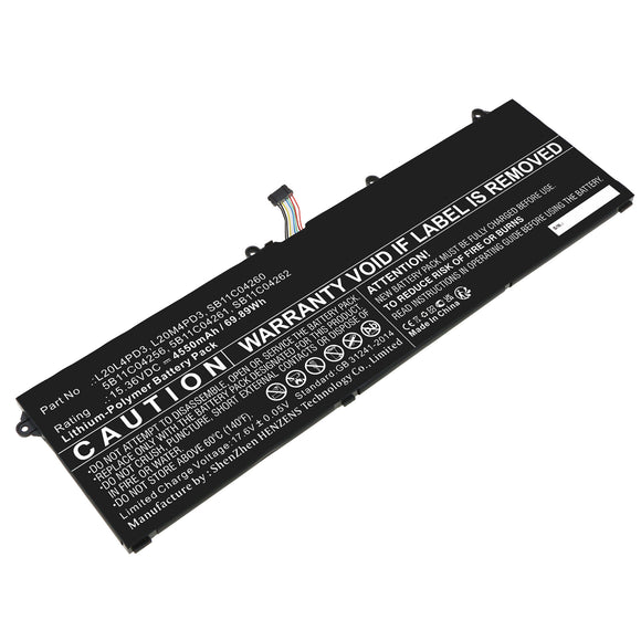 Batteries N Accessories BNA-WB-L18041 Computer Battery - Li-Pol, 15.36V, 4550mAh, Ultra High Capacity - Replacement for Lenovo L20L4PD3 Battery