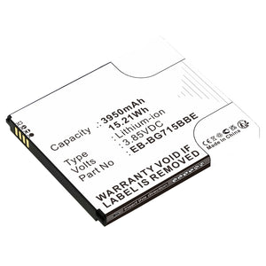 Batteries N Accessories BNA-WB-L17624 Cell Phone Battery - Li-ion, 3.85V, 3950mAh, Ultra High Capacity - Replacement for Samsung EB-BG715BBE Battery