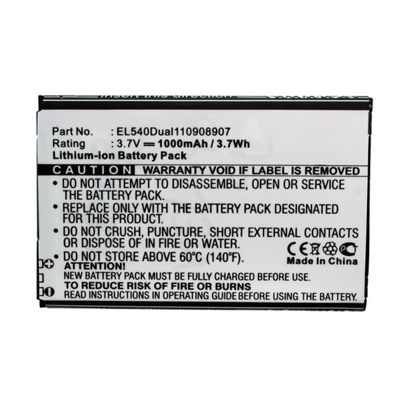 Batteries N Accessories BNA-WB-L15188 PDA Battery - Li-ion, 3.7V, 1000mAh, Ultra High Capacity - Replacement for Mobistel BTY26175Mobistel/STD Battery